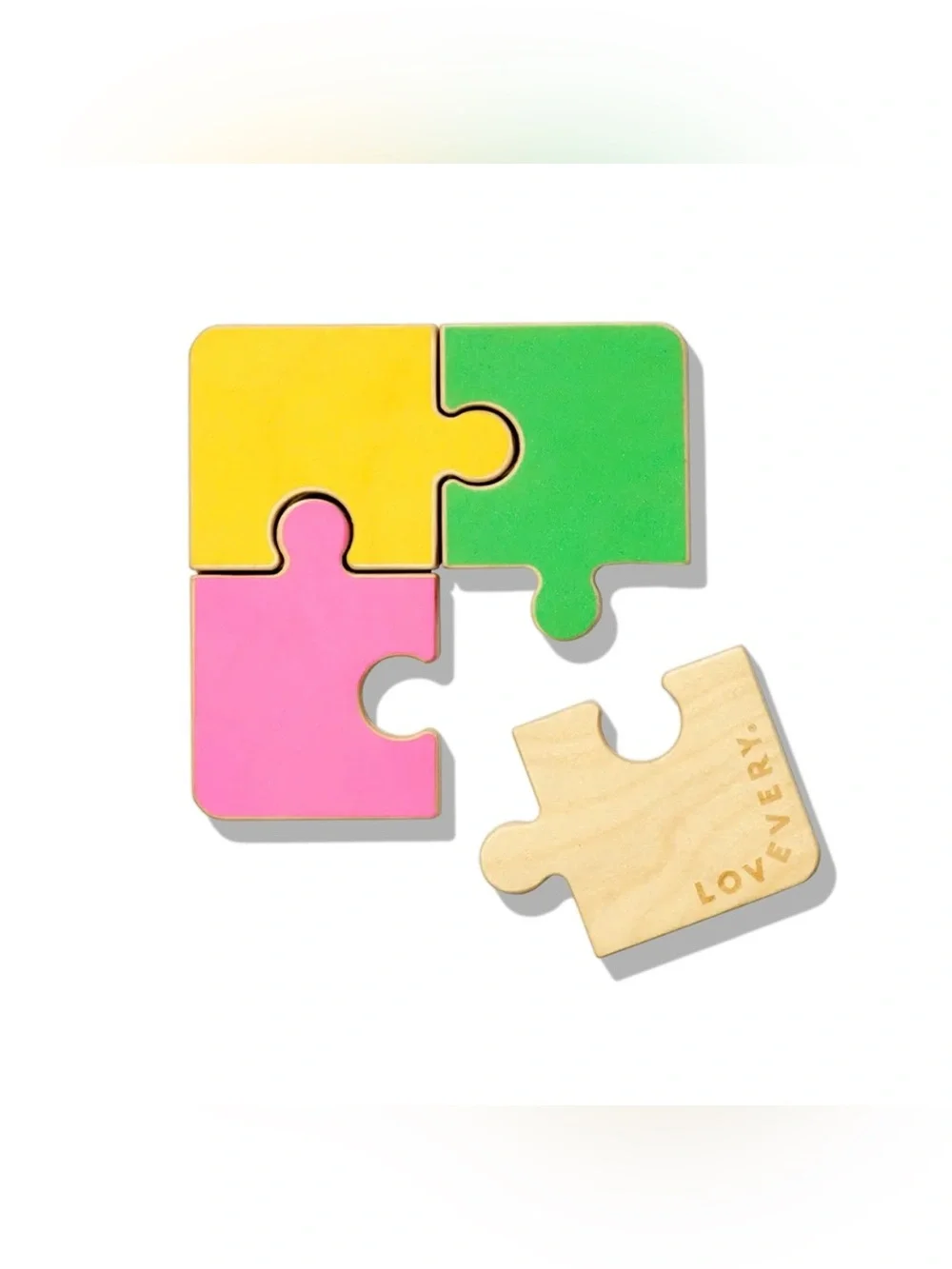 LOVEVERY Chunky Wooden Jigsaw Puzzle - Like New!